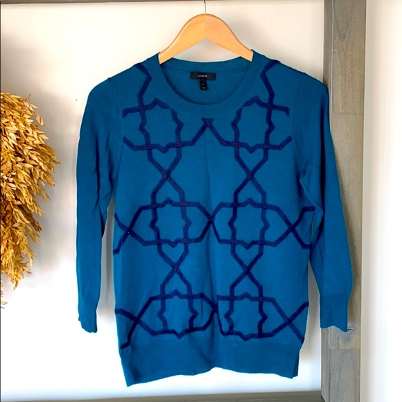 J. Crew Collection embroidered lightweight sweater - Picture 3 of 4